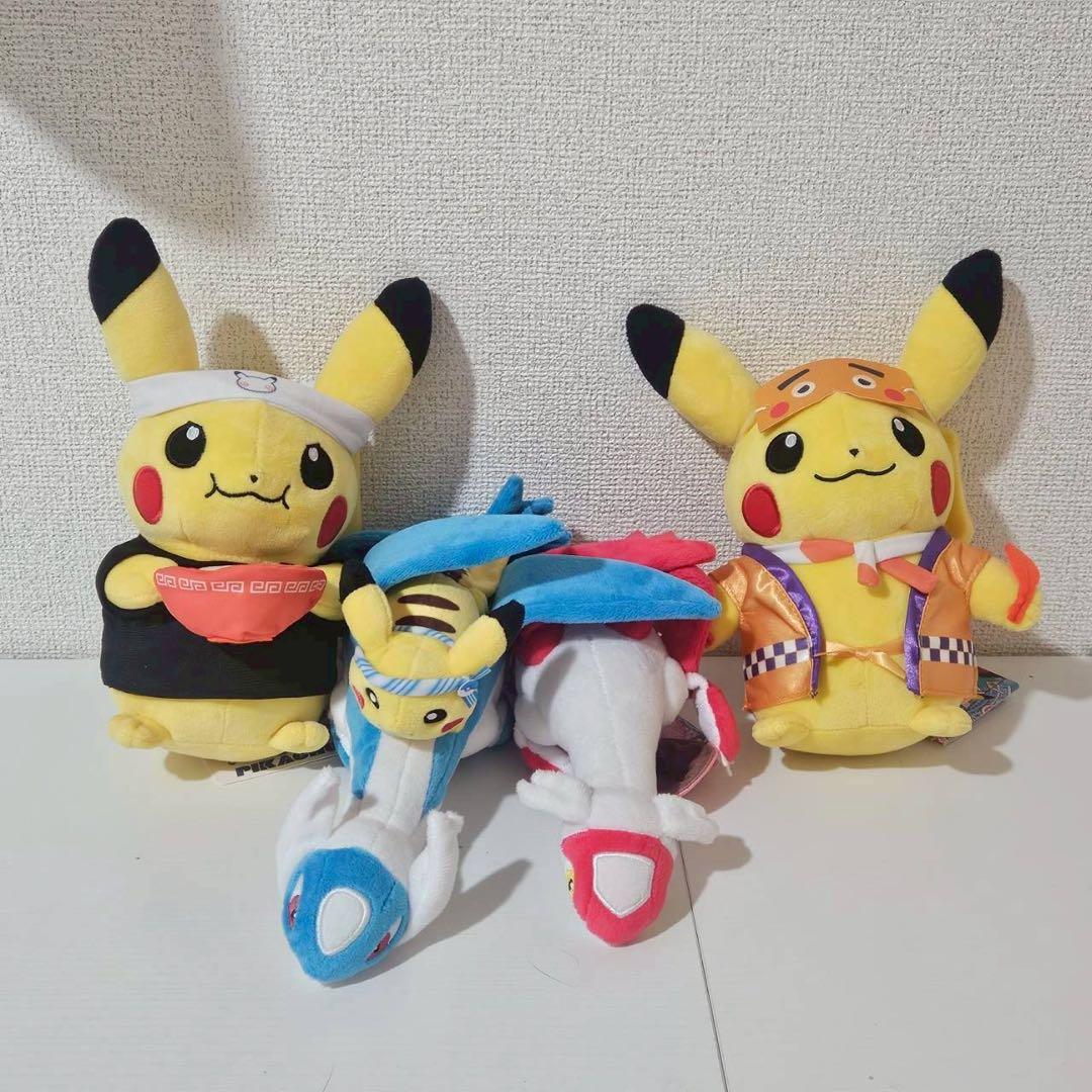 ポケモンセンター　福岡　ぬいぐるみ ピカチュウ ラティアス ラティオス