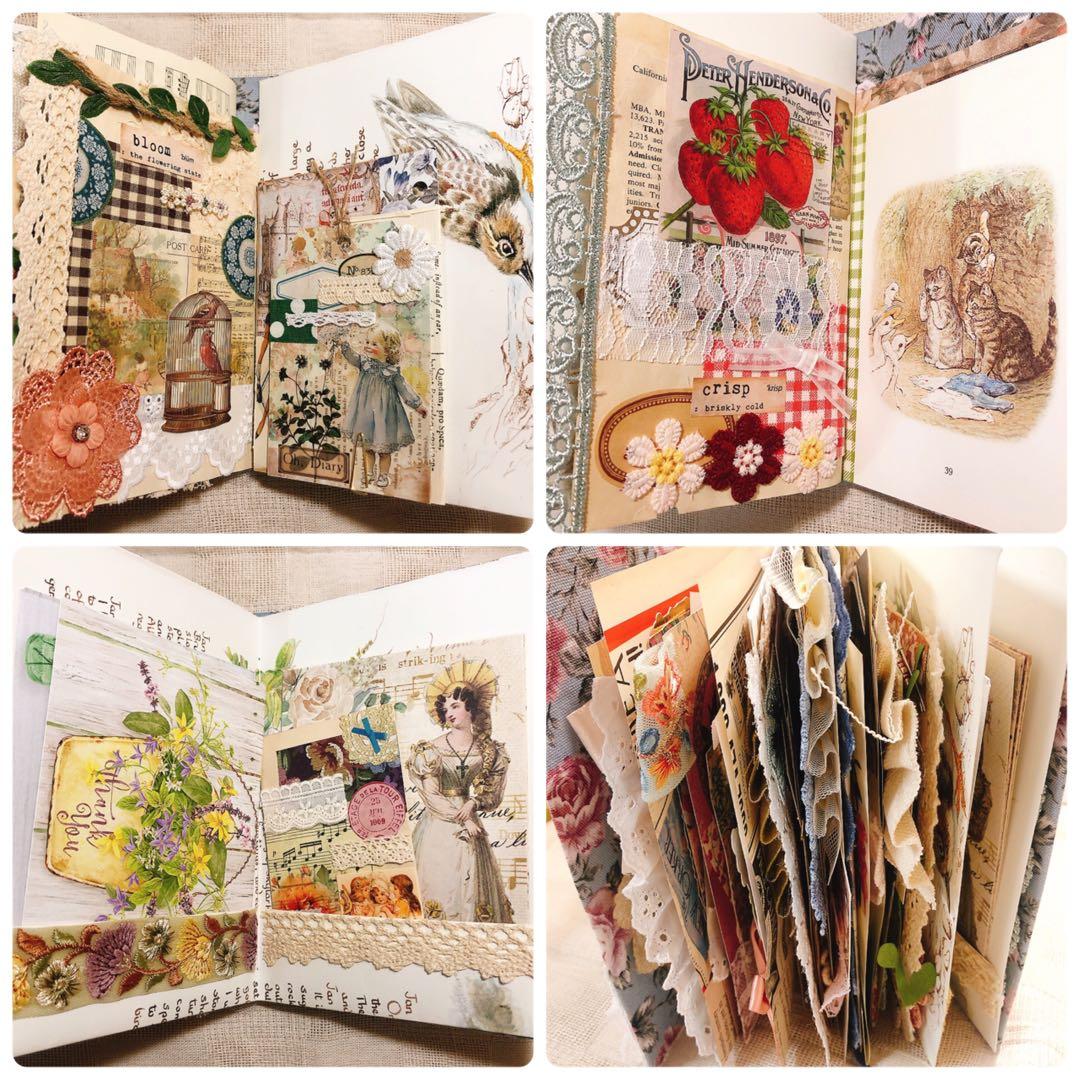 ジャンクジャーナル雑記帳 天使 アンティーク ジャンクジャーナル コラージュ