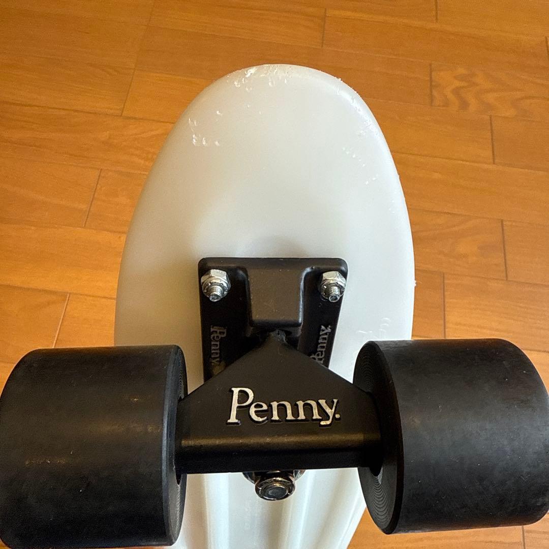 蓄光 penny スケートボード ミニクルーザーホワイト 蛍光イエロー22インチ