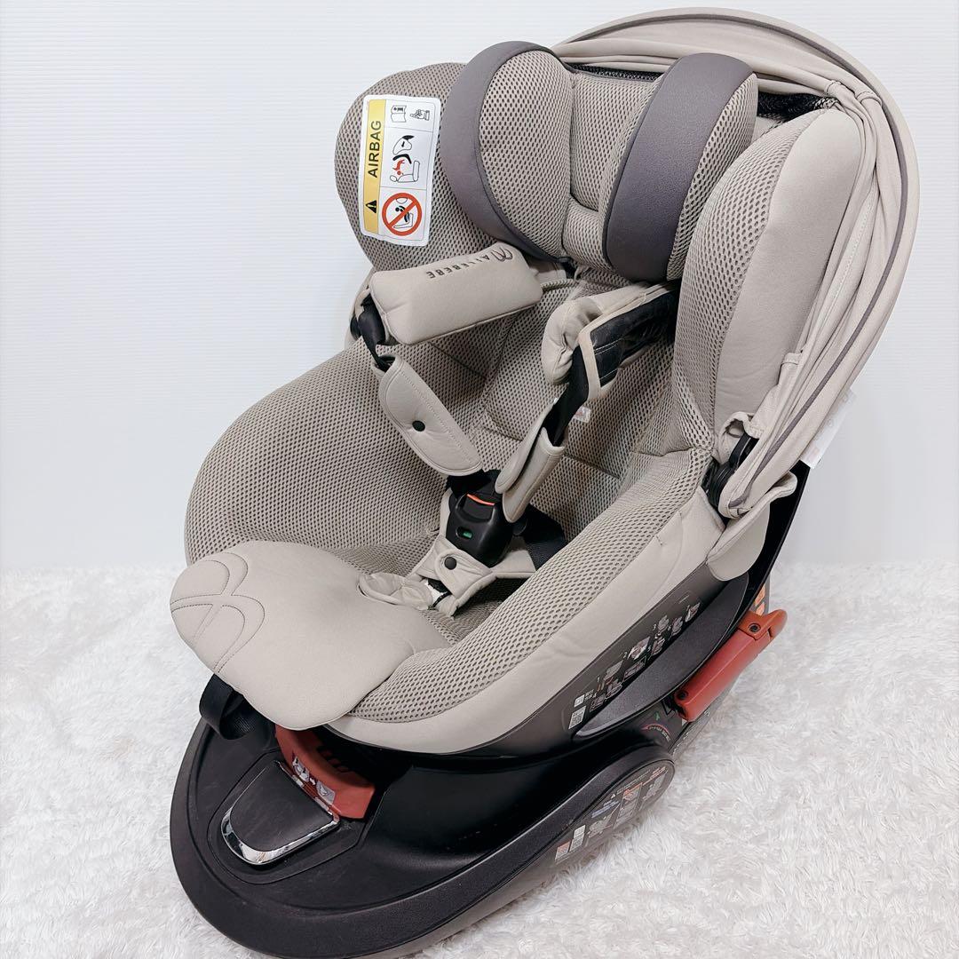 【美品】エールベベ　チャイルドシート 　クルット5s 　グランス　360°回転