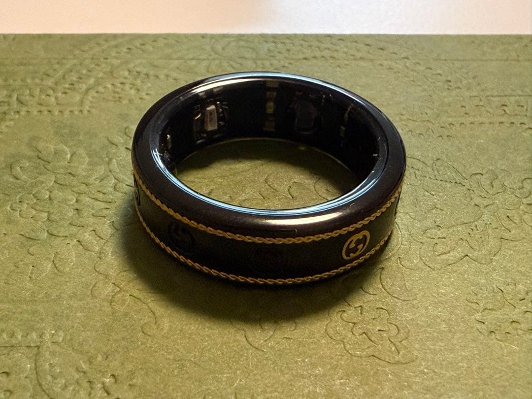 h*u様 GUCCI x OURA ブラックリング US11