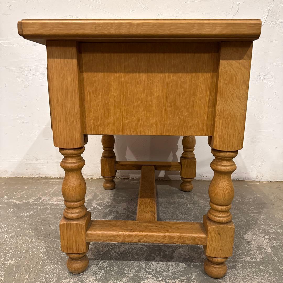 ビンテージ　木製サイドテーブル　引き出し付き 2