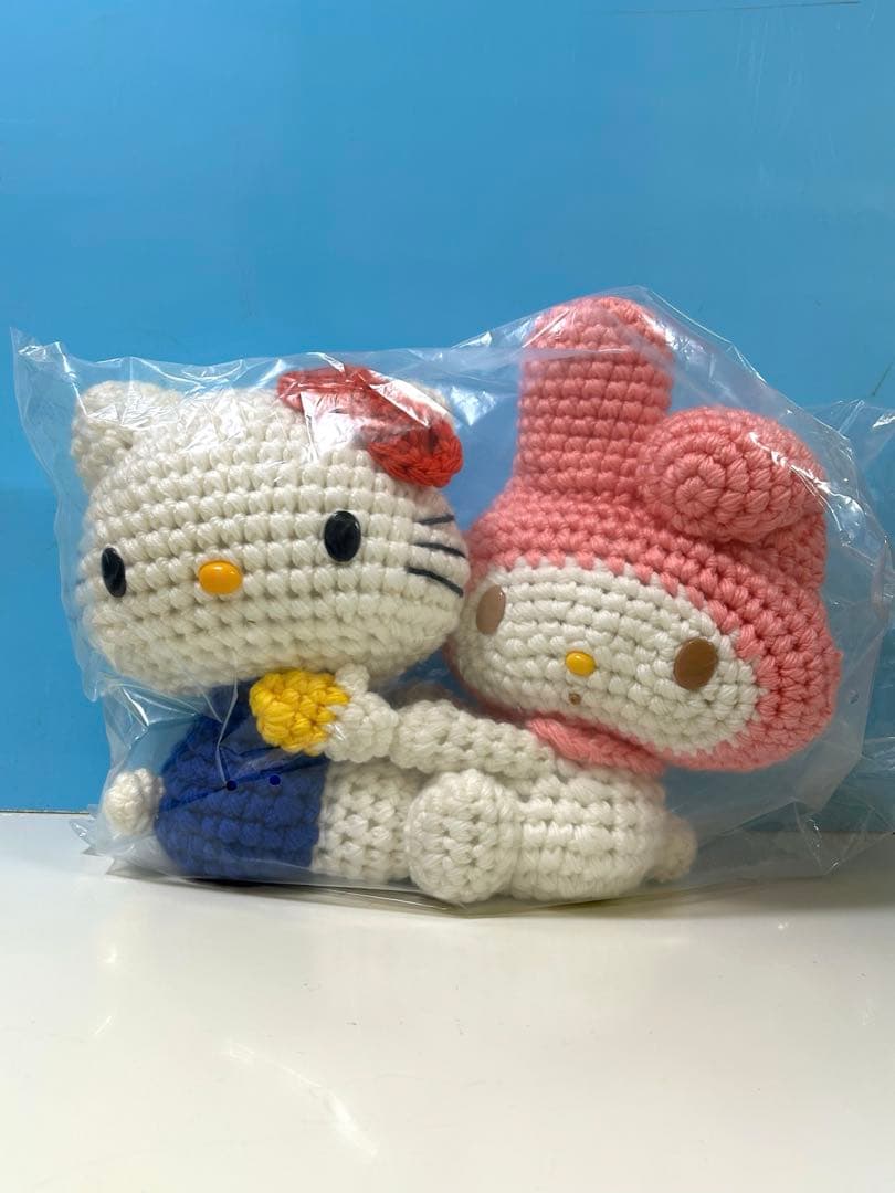 サークルkサンクス　秋のマイメロディフェア　キティ&マイメロ　編みぐるみ　非売品