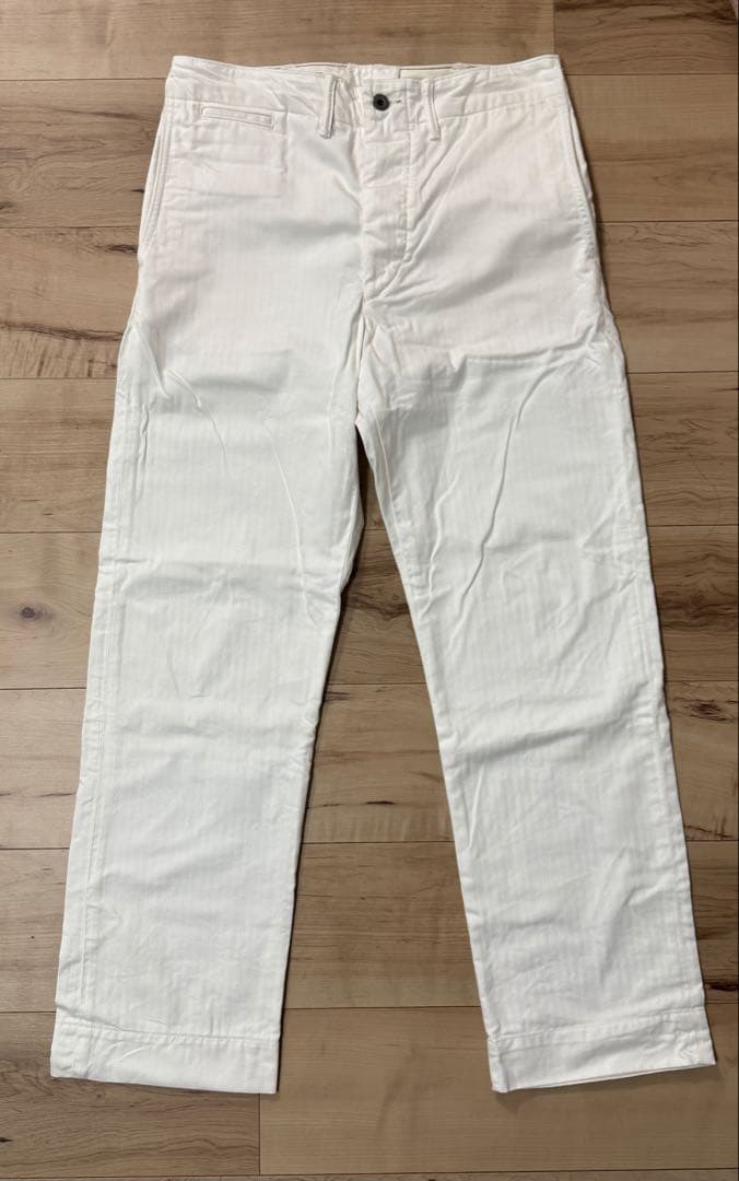 DoubleRL ヘリンボーンコットンオフィサーズパンツ