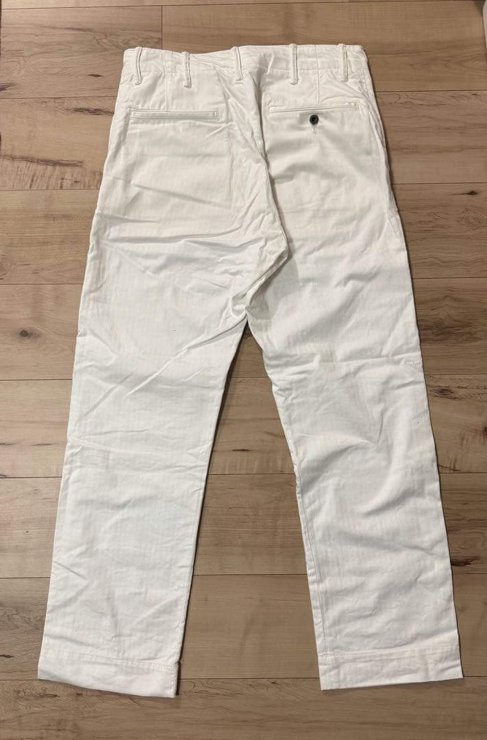 DoubleRL ヘリンボーンコットンオフィサーズパンツ