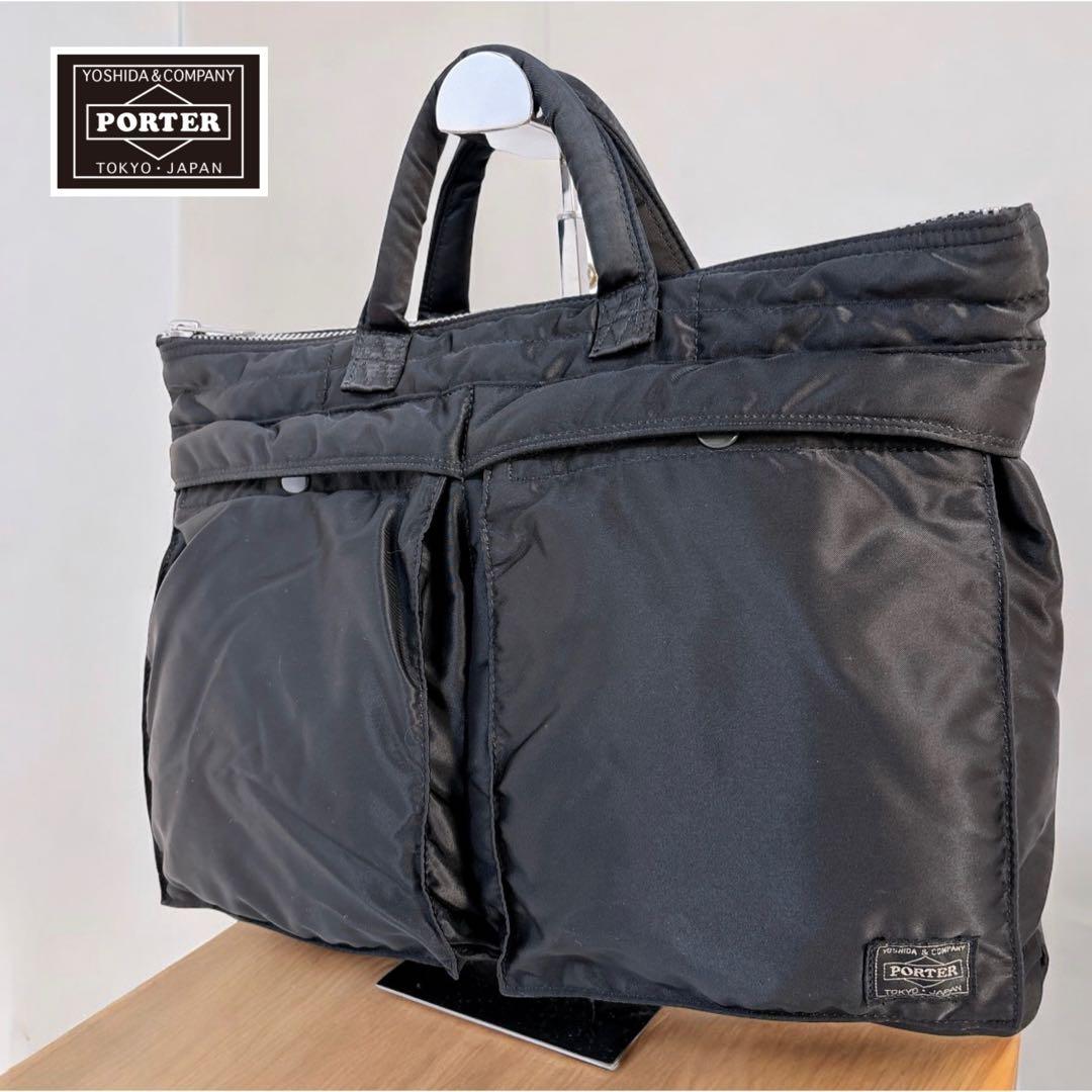 【極美品】 ポーター タンカー ビジネスバッグ ブラック A4収納可能