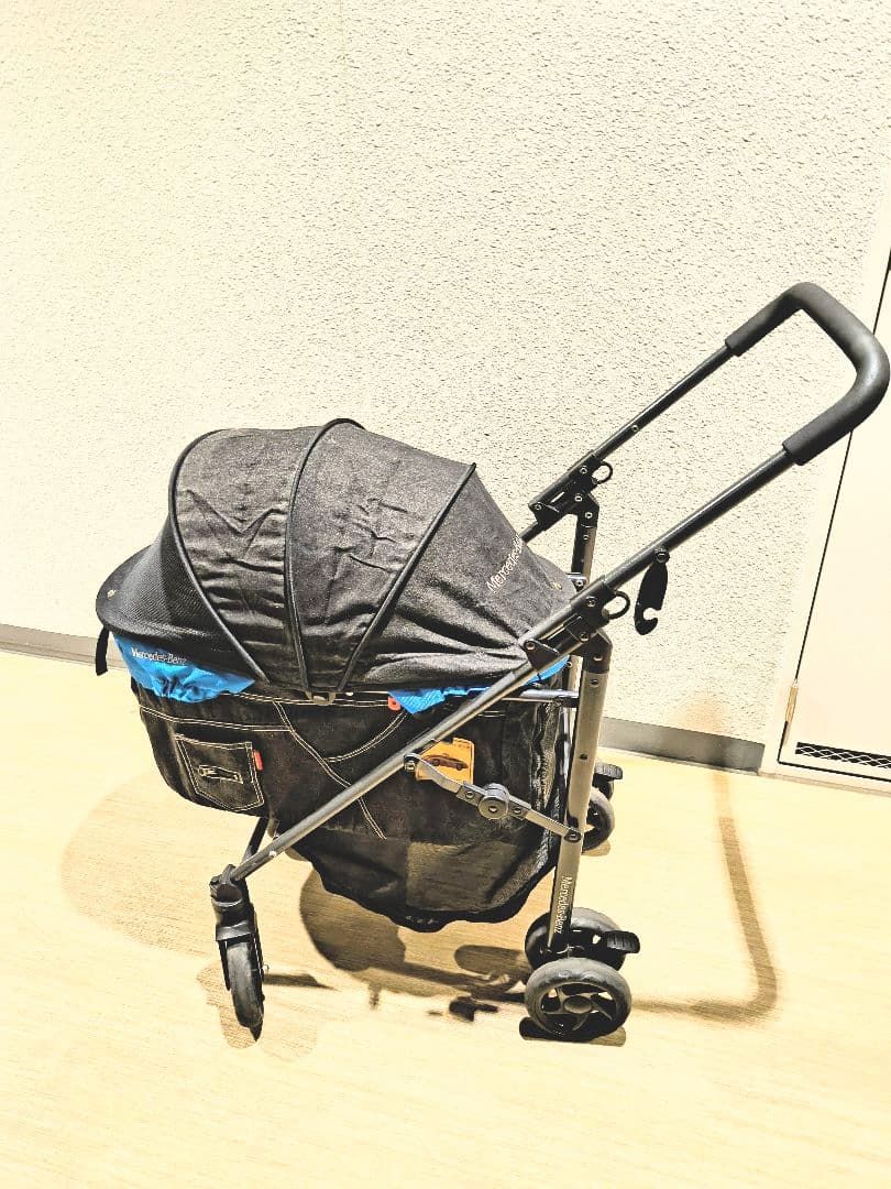 Mercedes-Benz 純正　ペットカートＬ ブラック/ブルー(シルバー)