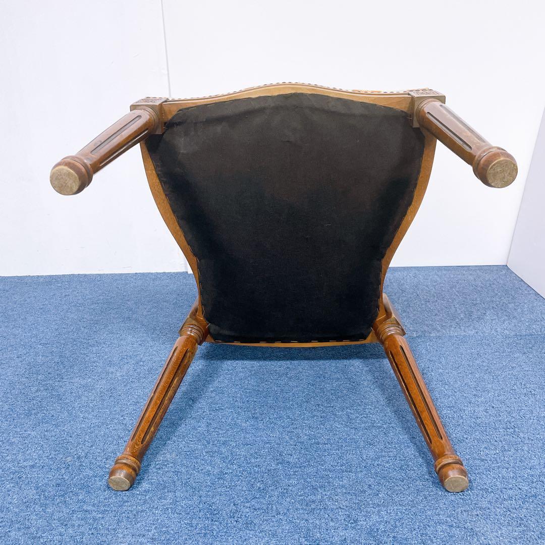 【フランスアンティーク①】ルイ16世様式 華麗ストライプ織物張 メダリオンチェア