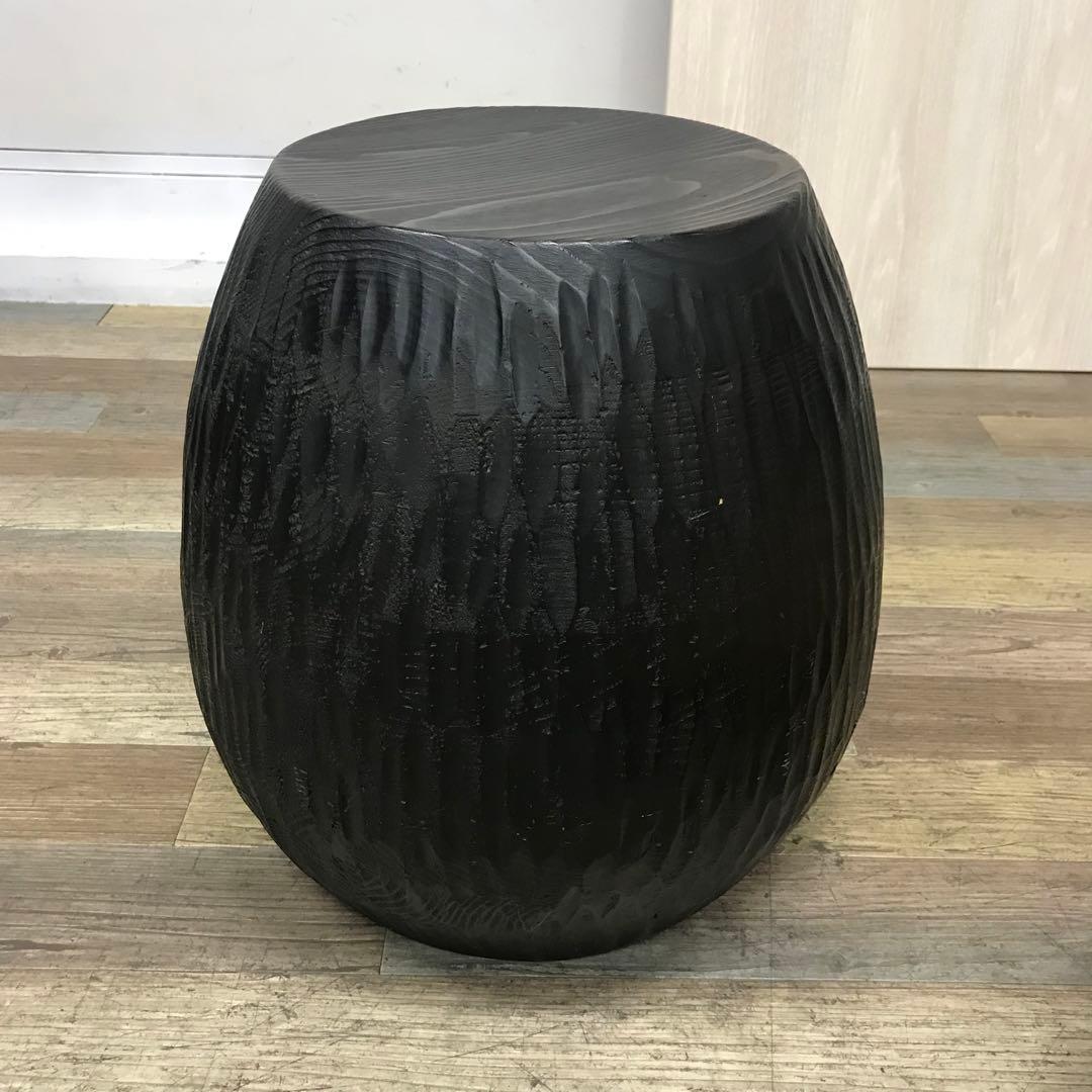 飛騨産業　wavok　スツール ブラック　木製　杉