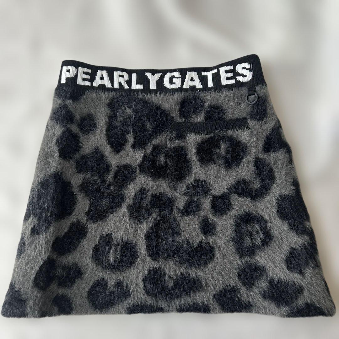 パーリーゲイツ☆新品タグ付☆レディース １(M)厚手フワフワ総柄スカート