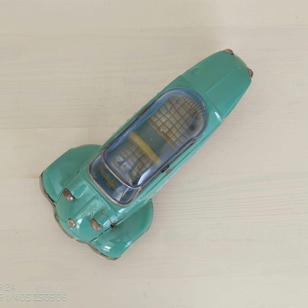 ブリキ　自動車　BANDAI　バンダイ　メッサーシュミット　緑色