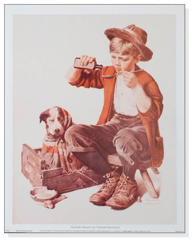 額装品/Bedside/ノーマン ロックウェル/インテリア/ポスター