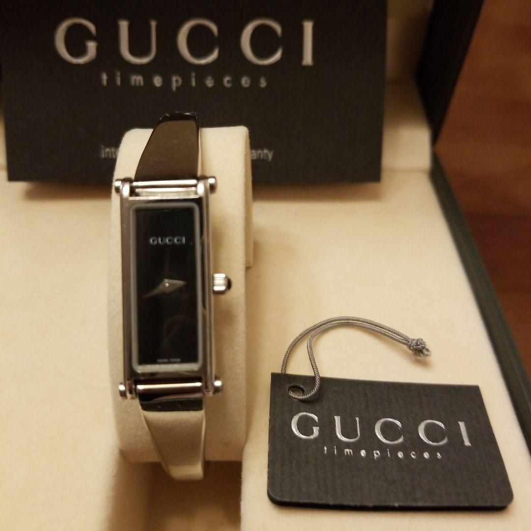 【すべて揃って美品】GUCCI＊ バングルウオッチ1500L