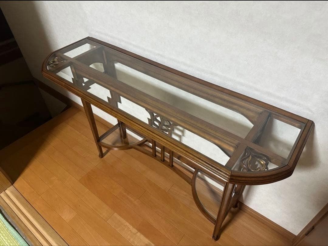 Medea メデア コンソールテーブル サイドテーブル 美品IDC大塚家具