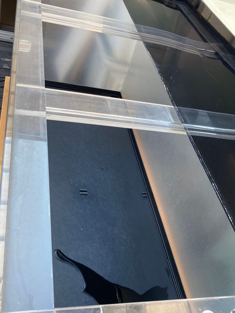 大型アクリル水槽 木製スタンド・上部濾過・ガラス付き1500×600×600