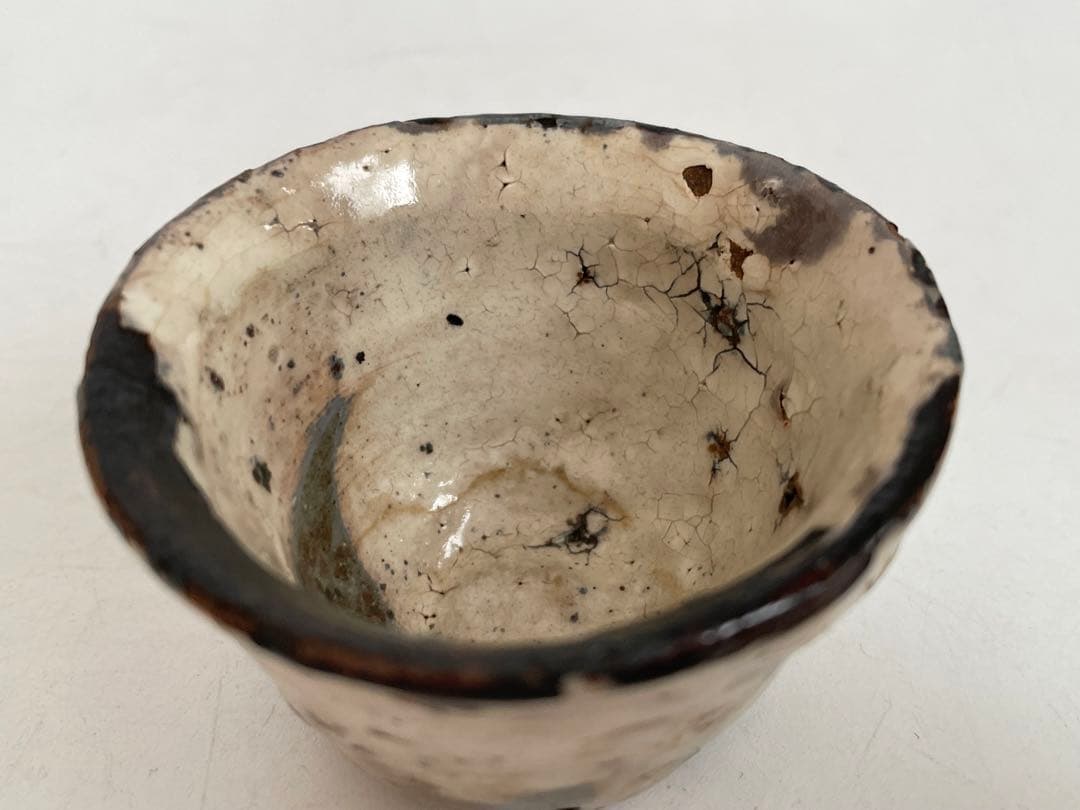 陶芸家　小山冨士夫　小山富士夫　古山子　酒觴　粉引　粉吹　共箱　李朝