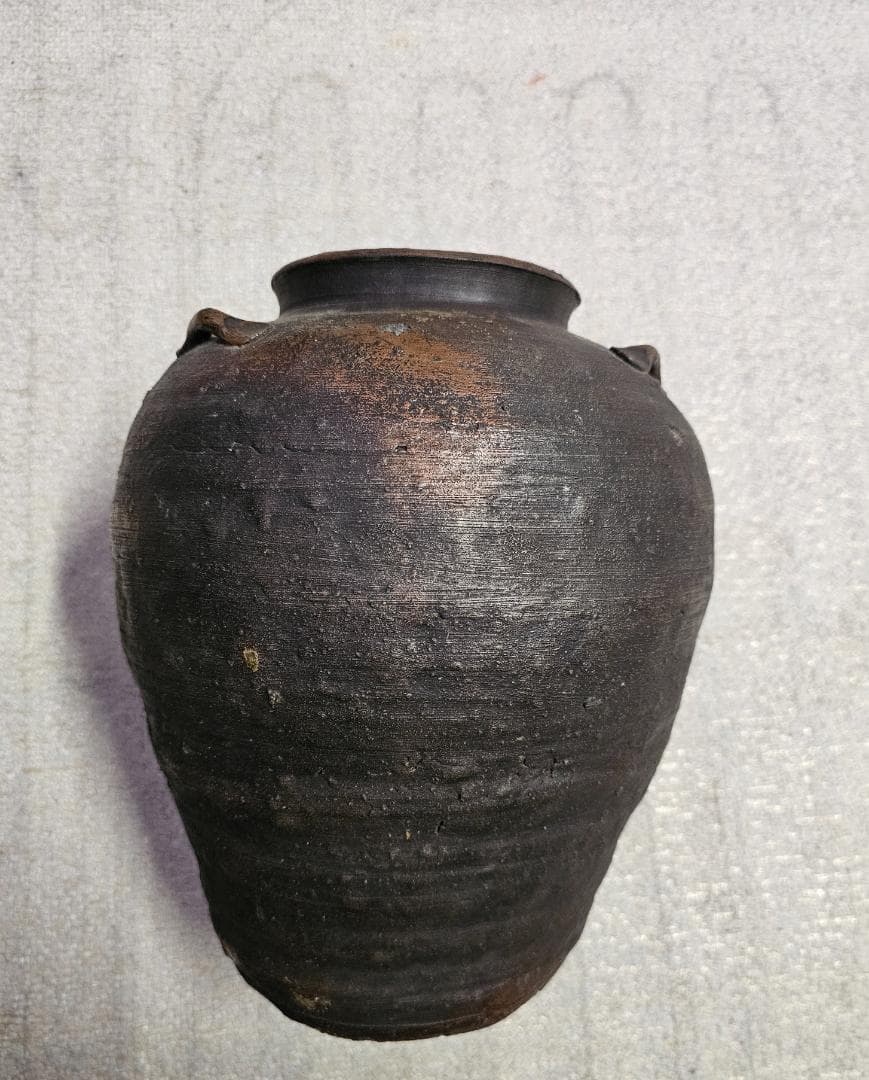 サ*ー様 元和三年(1617年)古備前 室町後期から桃山 三耳壺 耳の欠損なし