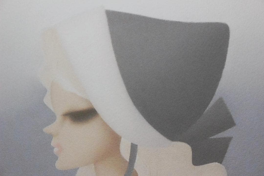 東郷 青児 エスタンプリトグラフ 「橋」 75部限定 4/75