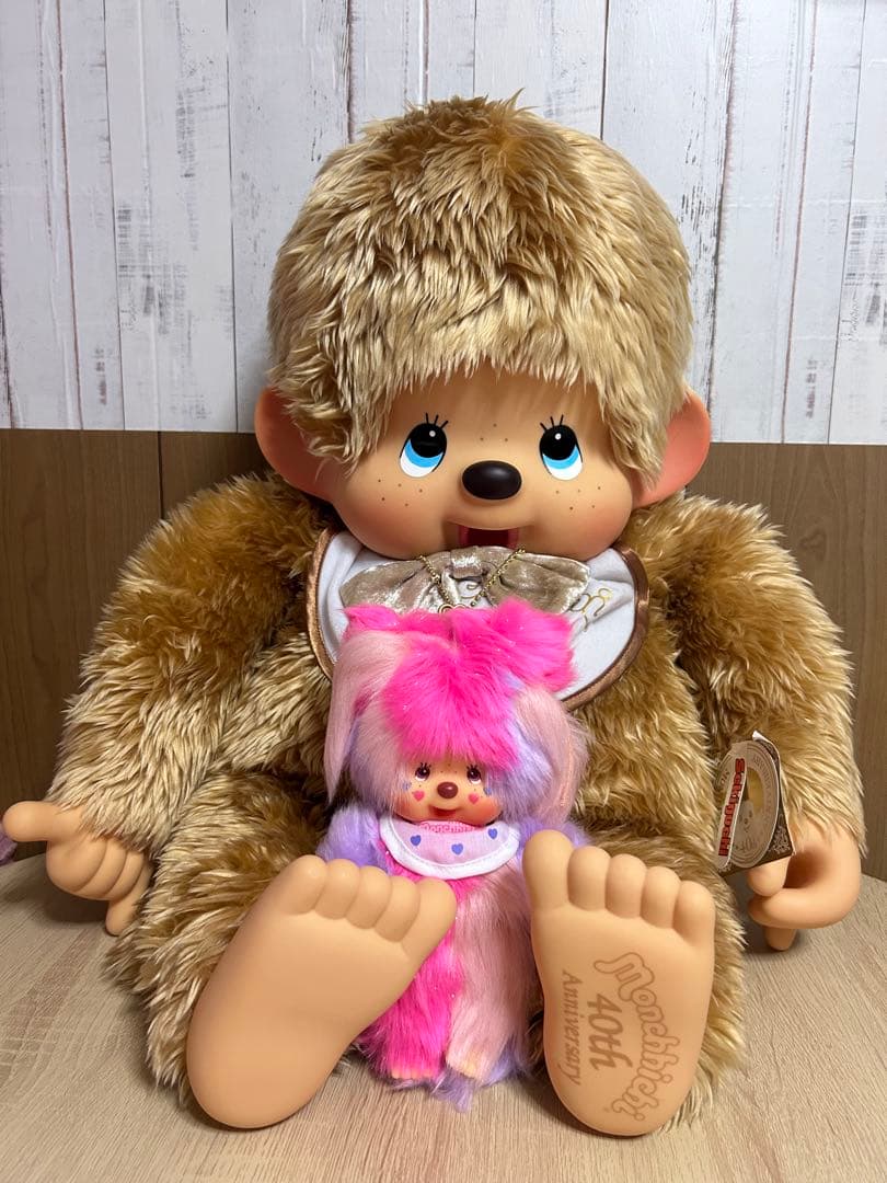 40周年 モンチッチ2L ゴールド　しなこモンチッチ付き　monchhichi