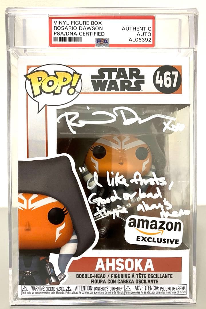Funko POP アソーカ・タノ ロザリオ・ドーソン 直筆サイン入り PSA