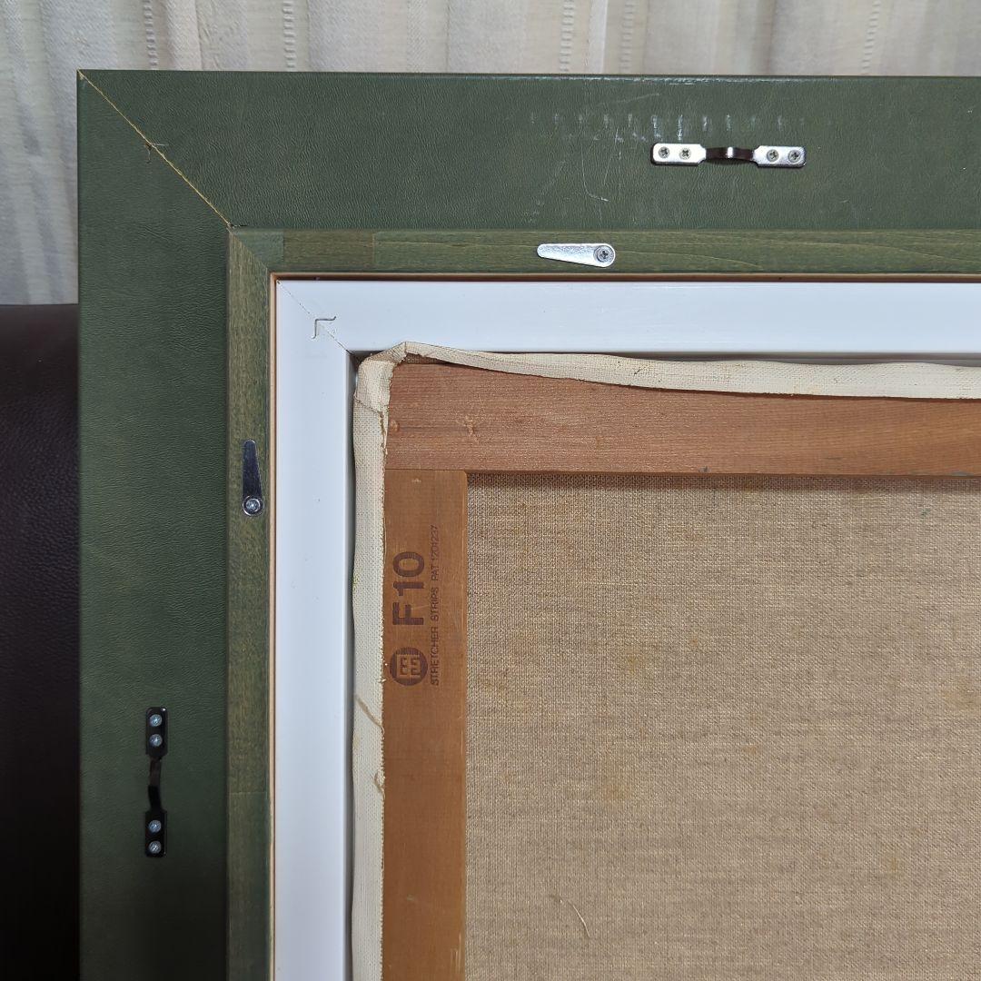 F10号油彩画 「恩原湖畔の白樺」No.48