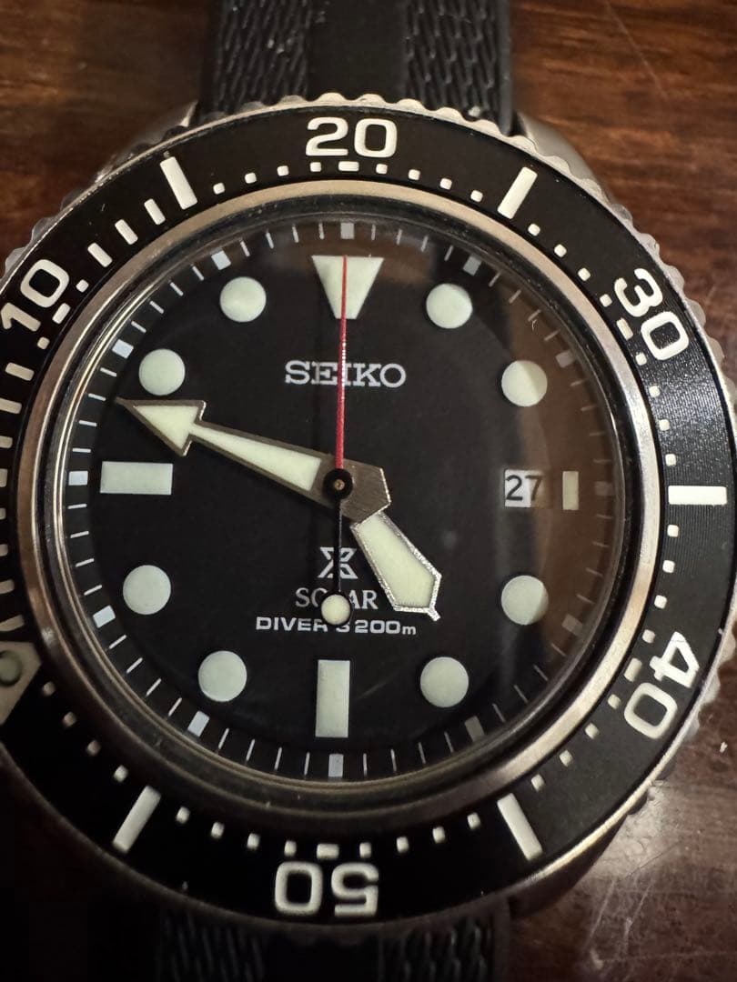 保証書有SEIKO PROSPEX V157-0BT0 純正ダイバーベルト付