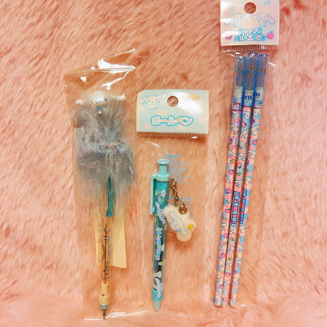 希少レア　シナモロール　ボールペン　鉛筆　ペンセット　平成レトロ　サンリオ