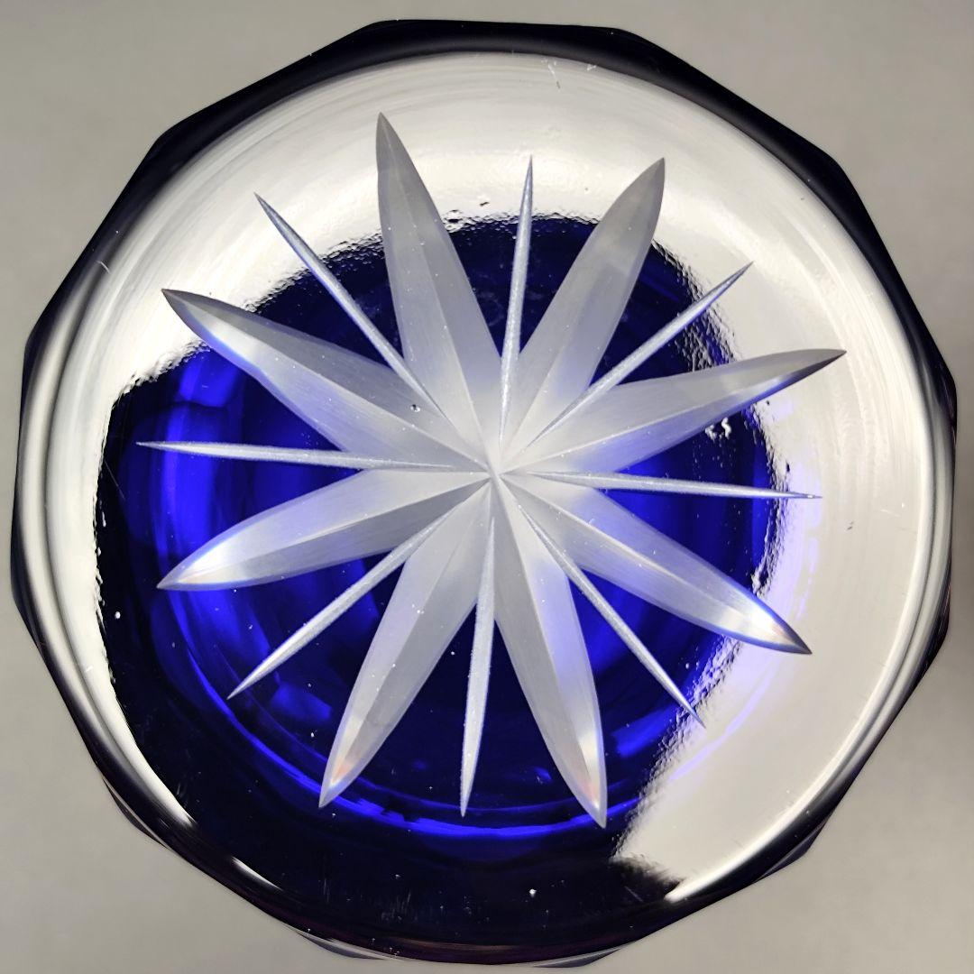 未使用美品☆定価約2万円 江戸切子 ペアロックグラス（切子、江戸切子、薩摩切子）