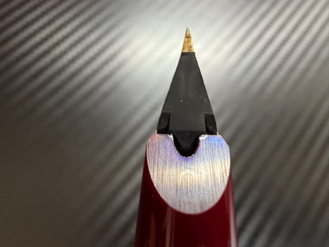 極美品 モンブラン No.121 ボルドー EF 極細字 万年筆 18金ニブ