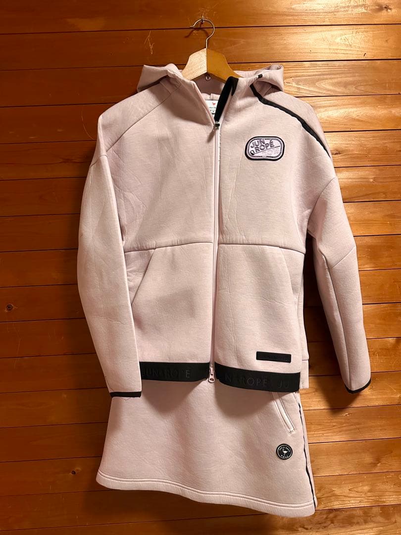 ジュンアンドロペ　フード付きジャケット　スカート　セットアップ