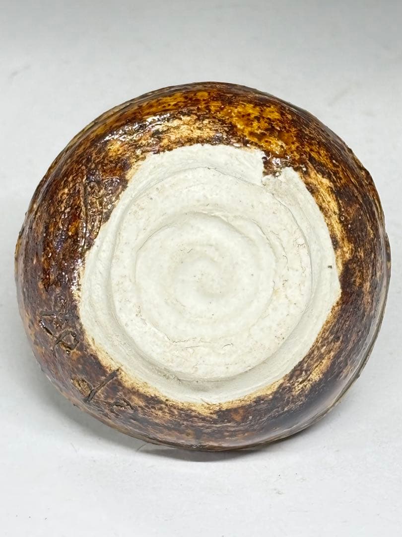 『川喜田半泥子』造 円満盃 銘「神風」共箱 ぐい呑 盃 酒器 酒杯