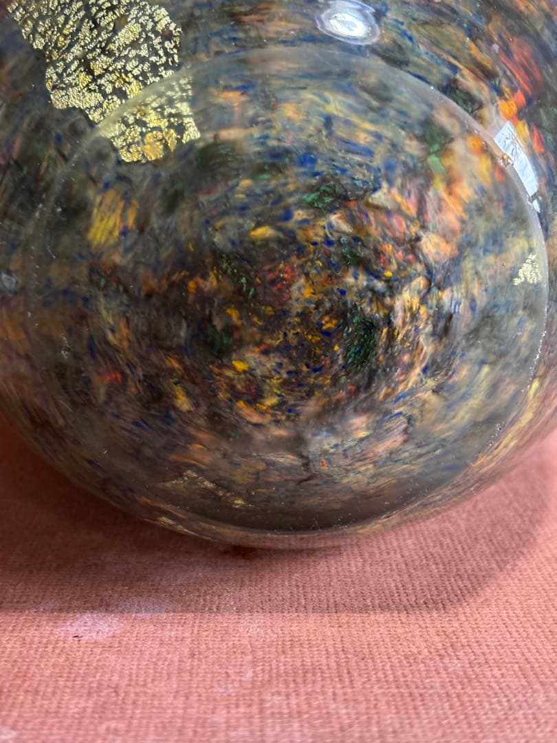 黒木国昭綾工房作琳派金彩色重文花瓶