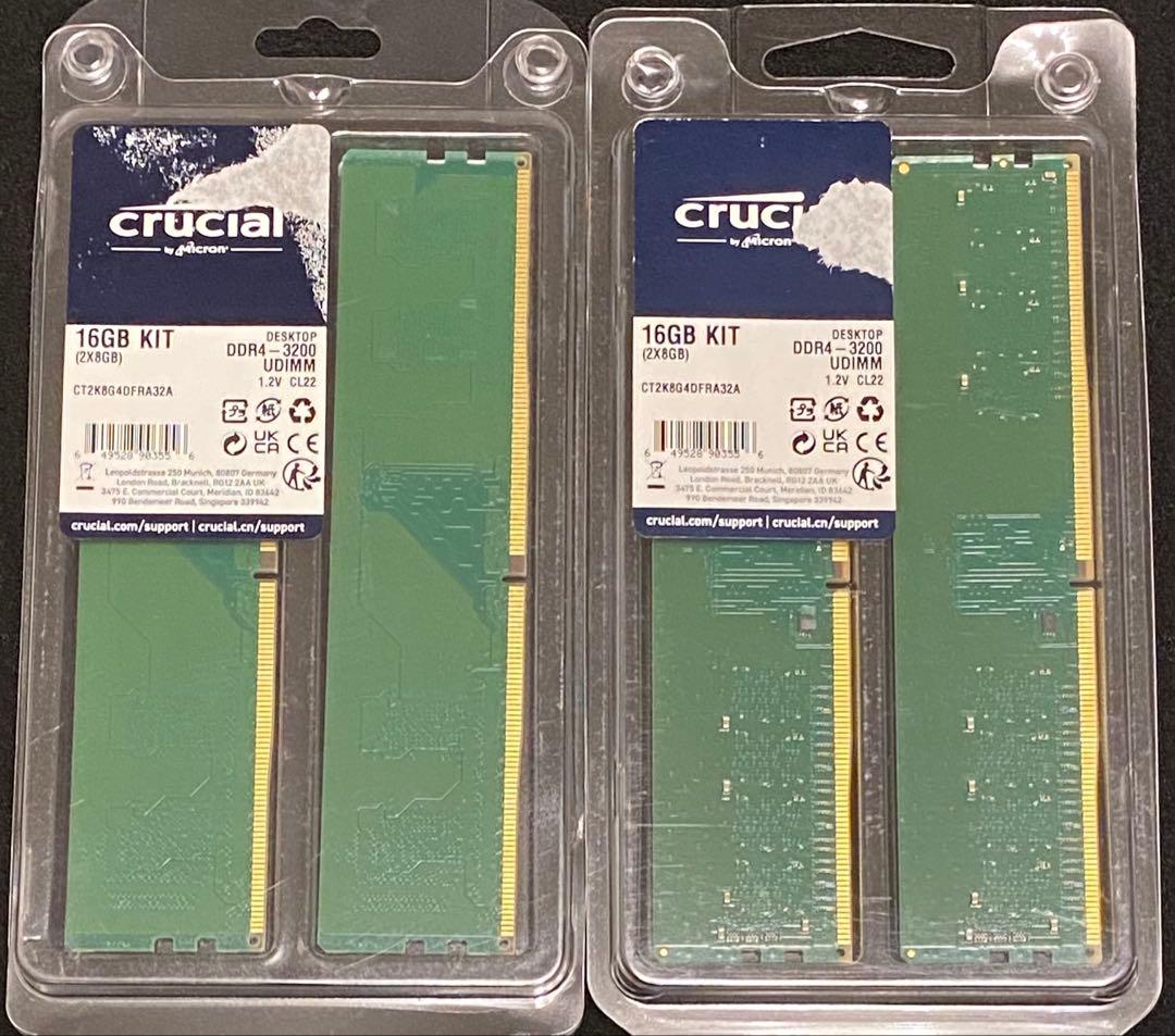 メモリー Crucial (8GBx4)KIT DDR4-3200 UDIMM 32GB