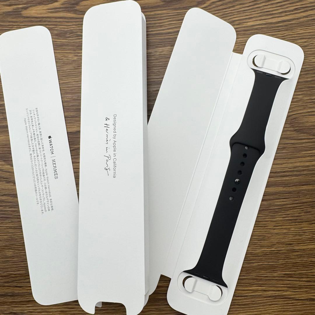 2393 未使用　Apple Watch エルメス　ブラック　スポーツバンド