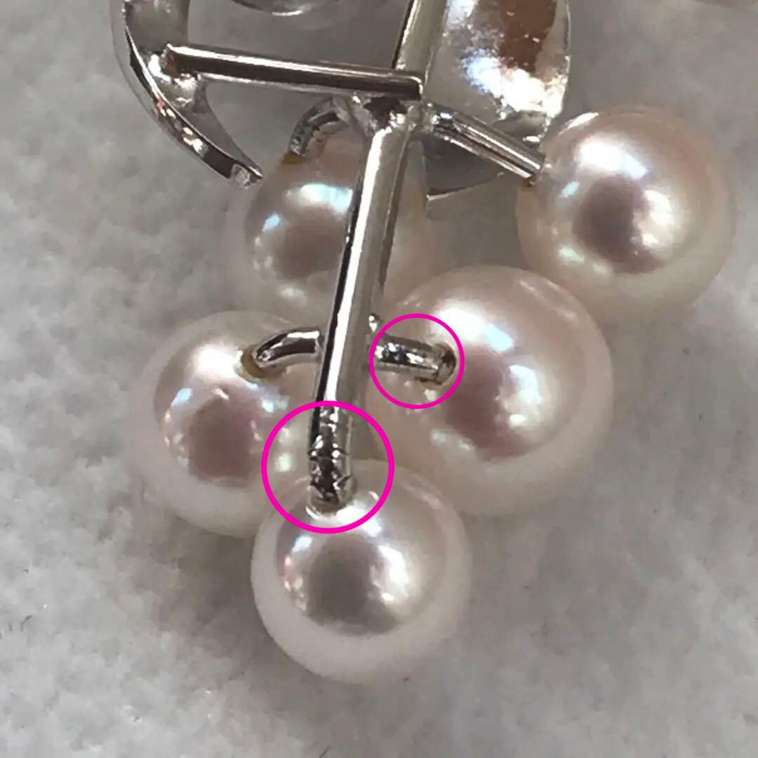 本日限り！特価！【ケース付☆】ミキモト　アコヤ　フラワー　ブローチ　SV