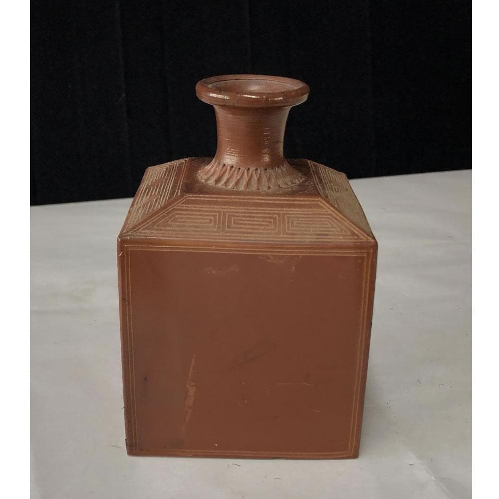 e2842 古備前 升徳利 松 角徳利 在銘 備前焼 酒徳利 (e1716)