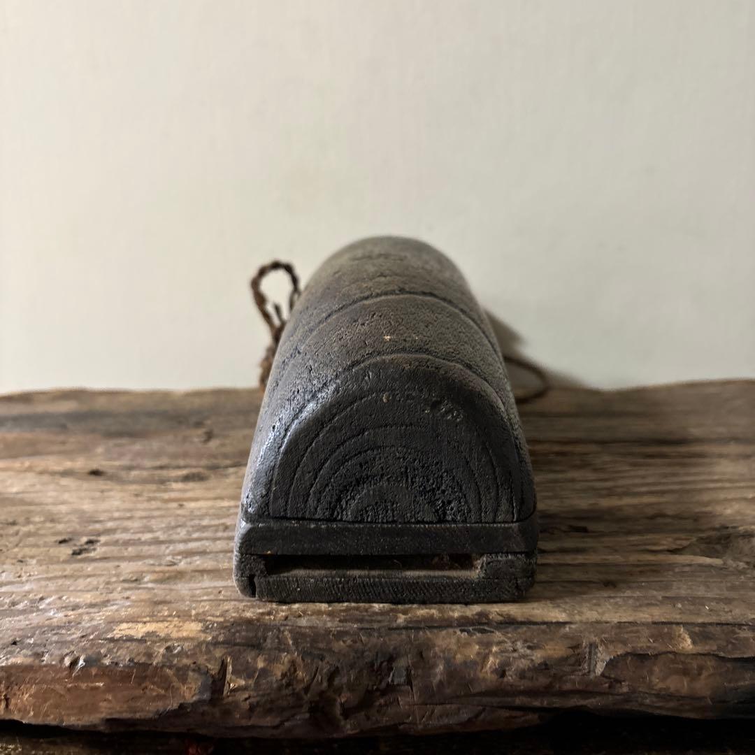 素朴な味の鉈入れ　花器　掛け花　古民芸　古民家 検:白洲正子　一二三美術　李朝