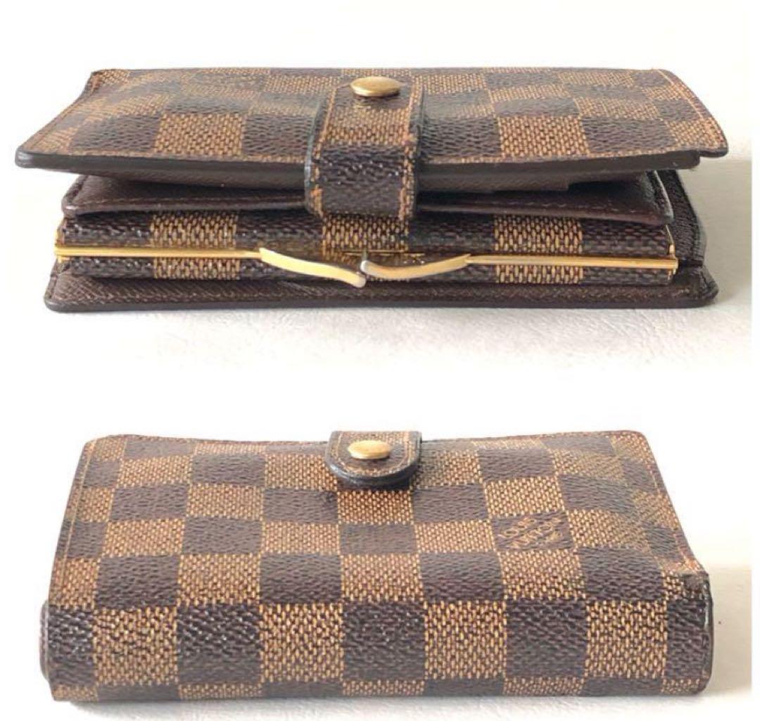 LOUIS VUITTON ルイヴィトン　ダミエ　二つ折り　がま口財布