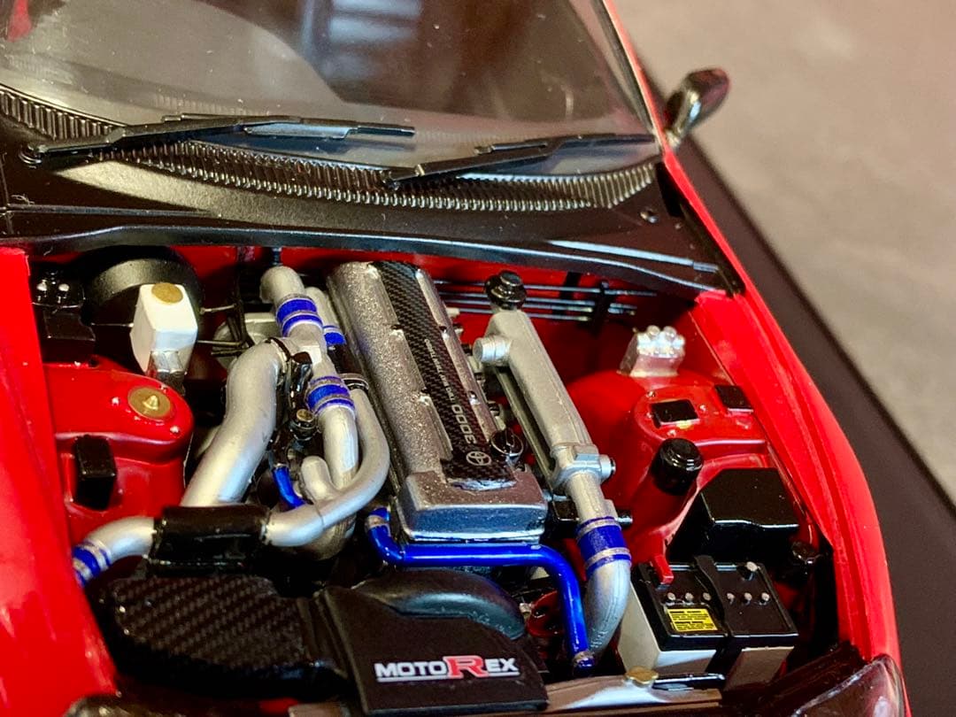 タミヤ 1/24 塗装済 完成品 トヨタ スープラ RIDOX 織戸 アドバン