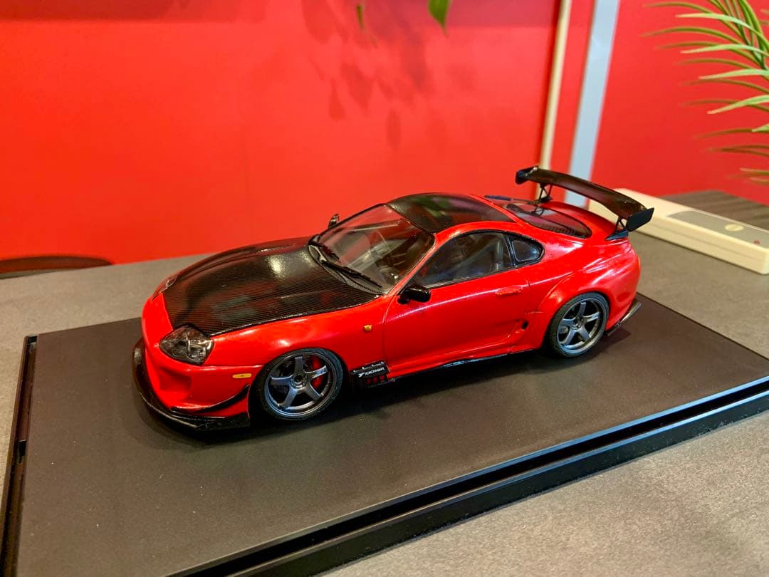 タミヤ 1/24 塗装済 完成品 トヨタ スープラ RIDOX 織戸 アドバン