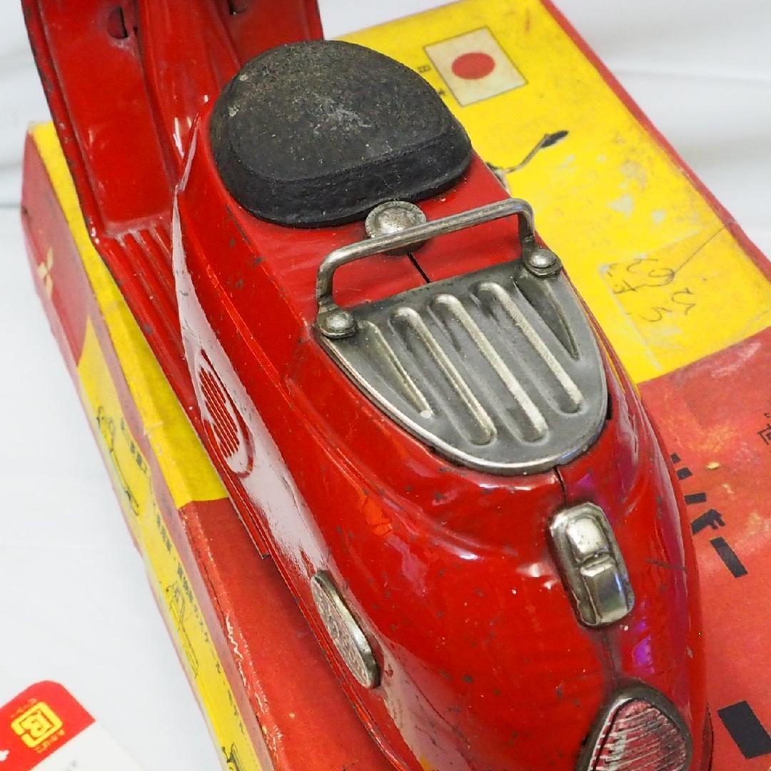 萬代屋【新三菱工業シルバーピジョン 赤】ブリキtin carスクーター箱はコピー