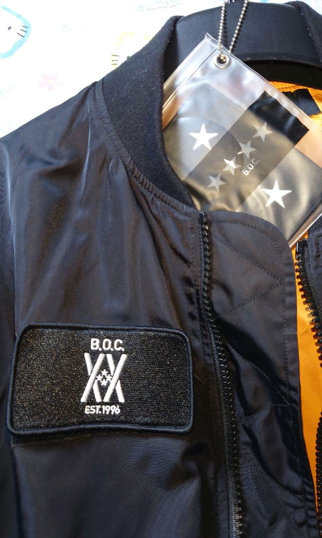 着用品　MA1黒ジャンパー　BUMP OF CHICKENバンプオブチキン　Ｍ