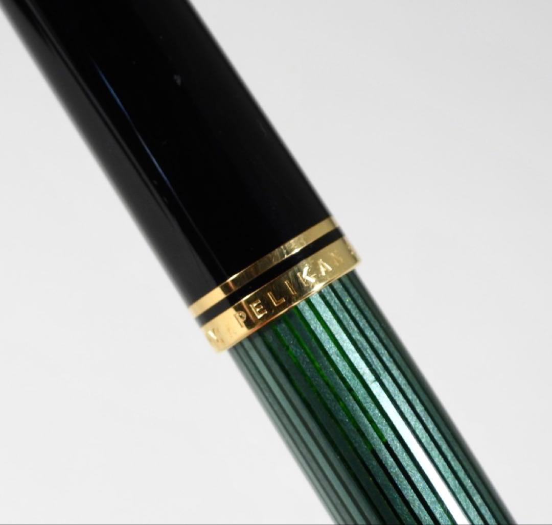 Pelikan 万年筆 スーべレーン 緑縞 F 18C-750