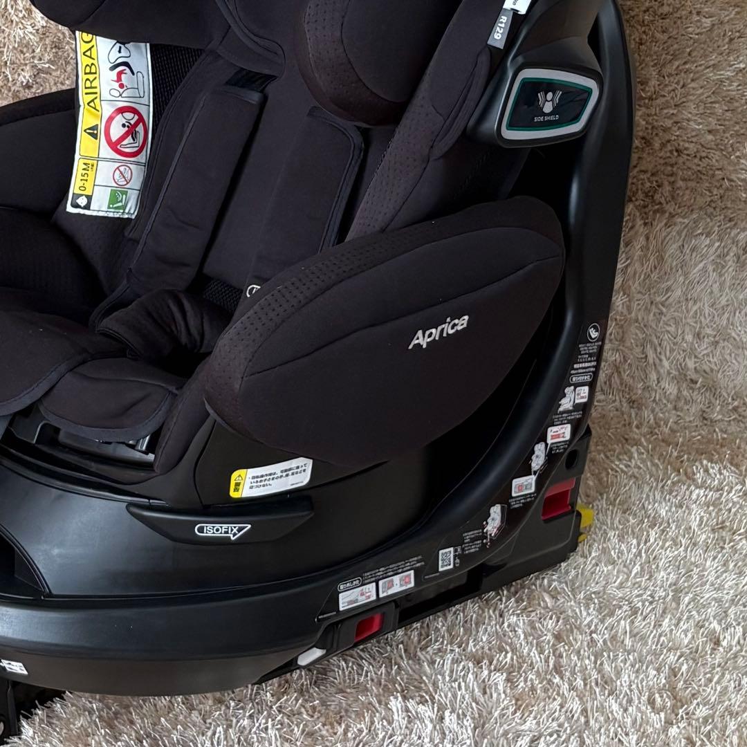 Aprica フラディアグロウ セーフティプラス ブラック ISOFIX 美品
