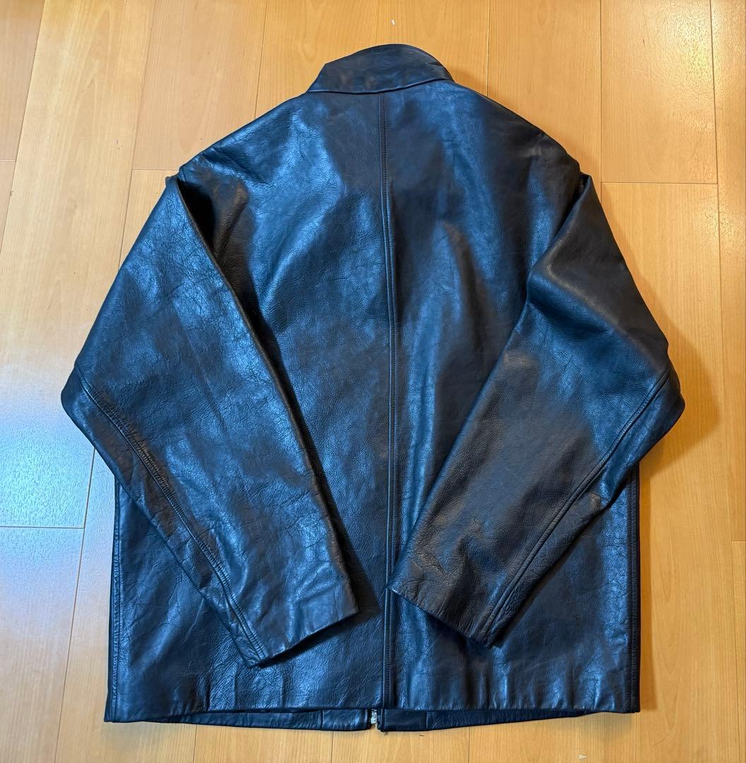 90's OLD GAP シングルレザージャケット　フルジップ　ビンテージ