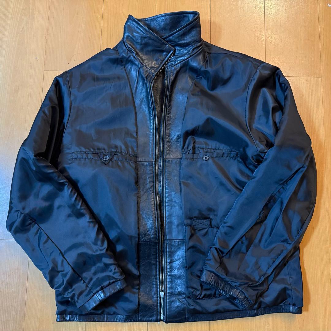 90's OLD GAP シングルレザージャケット　フルジップ　ビンテージ