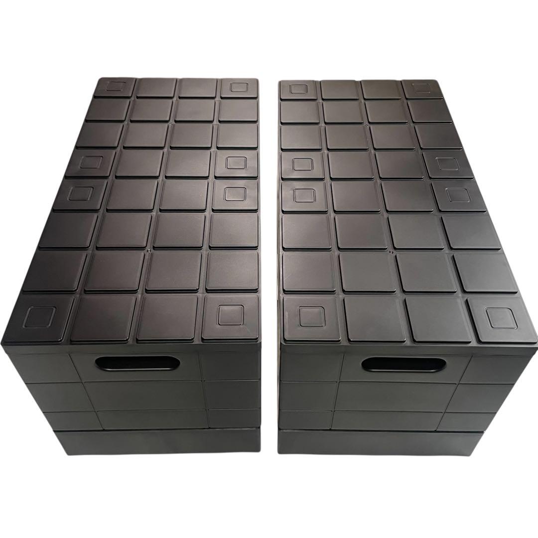 ◯岩谷マテリアル グリッドコンテナ 収納ボックス 3個セット 黒