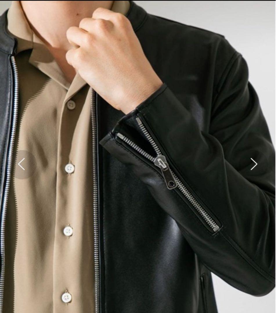 美品　ユナイテッドトウキョウ　ライダースジャケット　シングル　ラムレザー　2