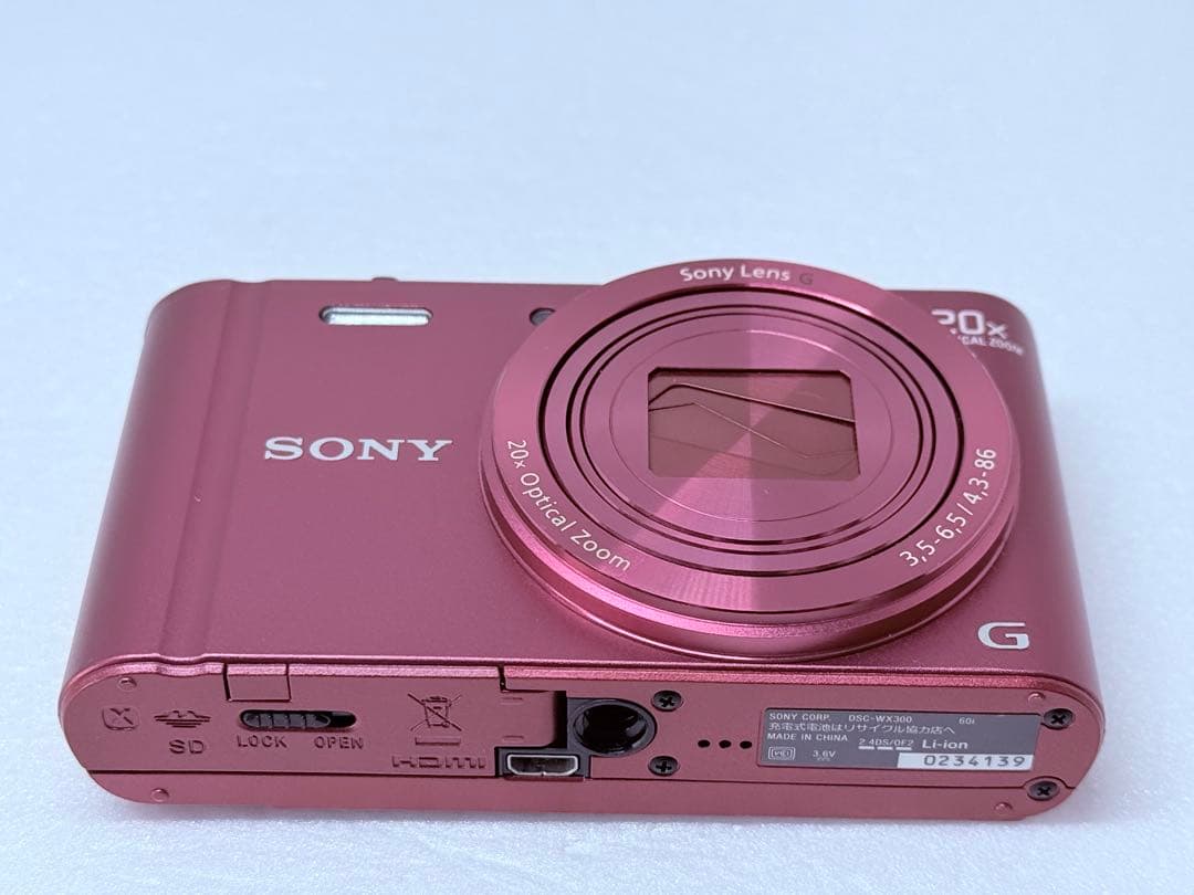 SONY DSC-WX300 レッド 動作確認済 綺麗 エモい撮影 コンデジ