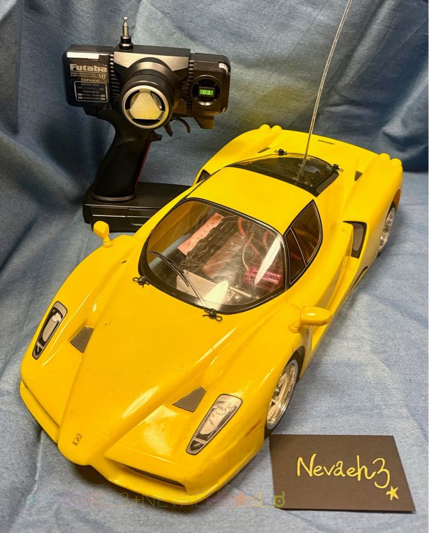 【組立済】エンツォフェラーリTT-01 ＆フタバ送信機・受信機付★タミヤ